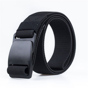 CETIRI 3.8cm Unisex Tactical Web Belt Men Women Military Stretch Webbing Belt With POM Plastic Buckle for Outdoor Hiking