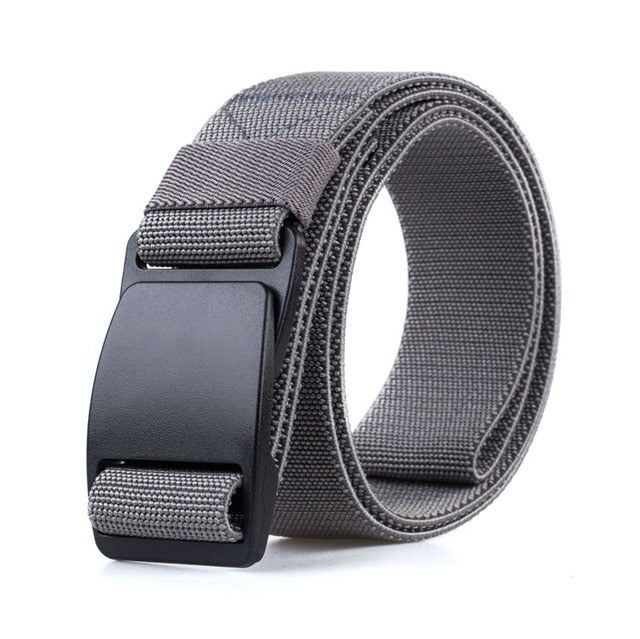 CETIRI 3.8cm Unisex Tactical Web Belt Men Women Military Stretch Webbing Belt With POM Plastic Buckle for Outdoor Hiking