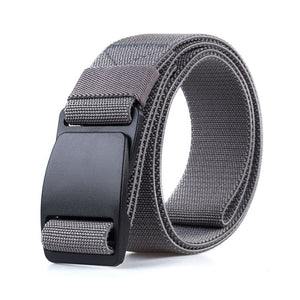 CETIRI 3.8cm Unisex Tactical Web Belt Men Women Military Stretch Webbing Belt With POM Plastic Buckle for Outdoor Hiking