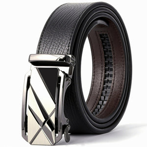 Plyesxale Automatic Buckle Brown Belt Men 2018 Brand Designer Mens Belts Luxury Genuine Leather Belt For Men High Quality B10