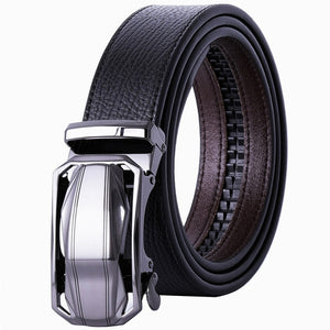 Plyesxale Automatic Buckle Brown Belt Men 2018 Brand Designer Mens Belts Luxury Genuine Leather Belt For Men High Quality B10
