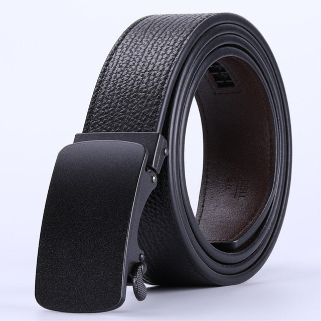 Plyesxale Automatic Buckle Brown Belt Men 2018 Brand Designer Mens Belts Luxury Genuine Leather Belt For Men High Quality B10