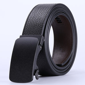 Plyesxale Automatic Buckle Brown Belt Men 2018 Brand Designer Mens Belts Luxury Genuine Leather Belt For Men High Quality B10
