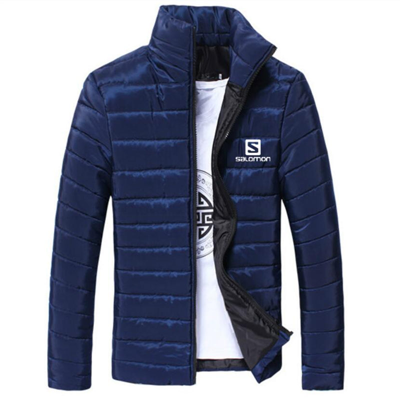 Men's Coats Solomon Jackets Winter Boys Men Warm Stand Collar Slim Winter Zip Coat Outwear Jacket Men's Windbreaker Jackets