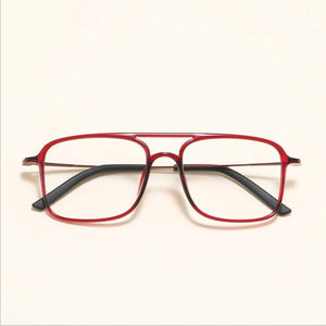 Super Light Square ULTEM Eyeglasses Double Beam Glasses Frame Men and Women Models Tide Big Face Comfortable 7g