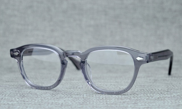 Round Handmade Acetate Frame Women Johnny Depp Glasses Men Brand Designer Computer Goggles Optical Spectacle frame Demi Myopia