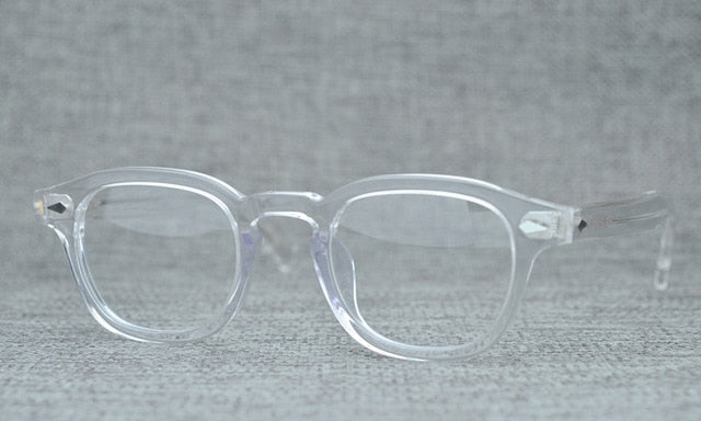 Round Handmade Acetate Frame Women Johnny Depp Glasses Men Brand Designer Computer Goggles Optical Spectacle frame Demi Myopia