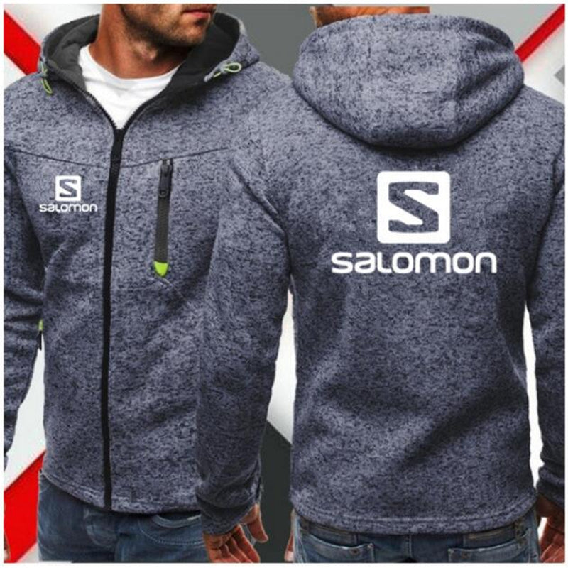 New Fashion Hoody Salomon Printed Men Hoodies Sweatshirts Casual Hooded Jacket Coat Cardigan Plus Fleece Mens Clothing homme