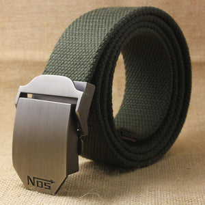 Best YBT Hot male tactical belt Top quality 4 mm thick 3.8 cm wide casual canvas belt Outdoor For men  Automatic buckle Belt