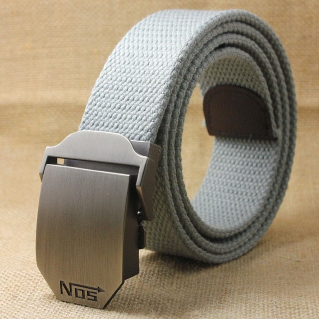 Best YBT Hot male tactical belt Top quality 4 mm thick 3.8 cm wide casual canvas belt Outdoor For men  Automatic buckle Belt