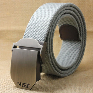 Best YBT Hot male tactical belt Top quality 4 mm thick 3.8 cm wide casual canvas belt Outdoor For men  Automatic buckle Belt