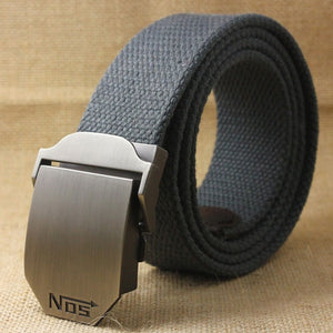 Best YBT Hot male tactical belt Top quality 4 mm thick 3.8 cm wide casual canvas belt Outdoor For men  Automatic buckle Belt