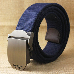 Best YBT Hot male tactical belt Top quality 4 mm thick 3.8 cm wide casual canvas belt Outdoor For men  Automatic buckle Belt