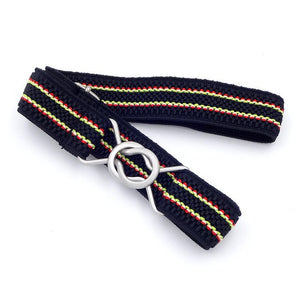 Belt For Jeans Candy Color Stripe 1 Inch Wide Kids Children Elastic Waist Belt For Boys Girls Free Shipping