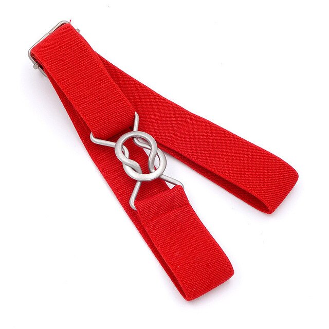 Belt For Jeans Candy Color Stripe 1 Inch Wide Kids Children Elastic Waist Belt For Boys Girls Free Shipping