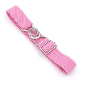 Belt For Jeans Candy Color Stripe 1 Inch Wide Kids Children Elastic Waist Belt For Boys Girls Free Shipping