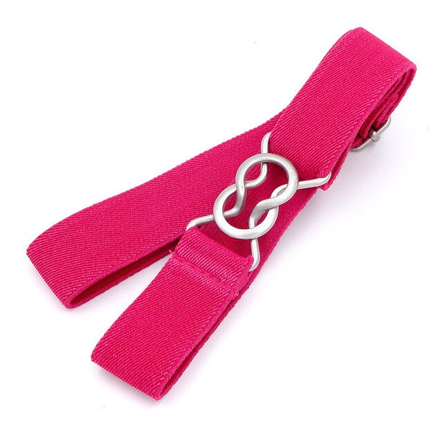 Belt For Jeans Candy Color Stripe 1 Inch Wide Kids Children Elastic Waist Belt For Boys Girls Free Shipping