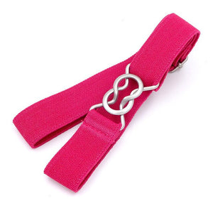 Belt For Jeans Candy Color Stripe 1 Inch Wide Kids Children Elastic Waist Belt For Boys Girls Free Shipping