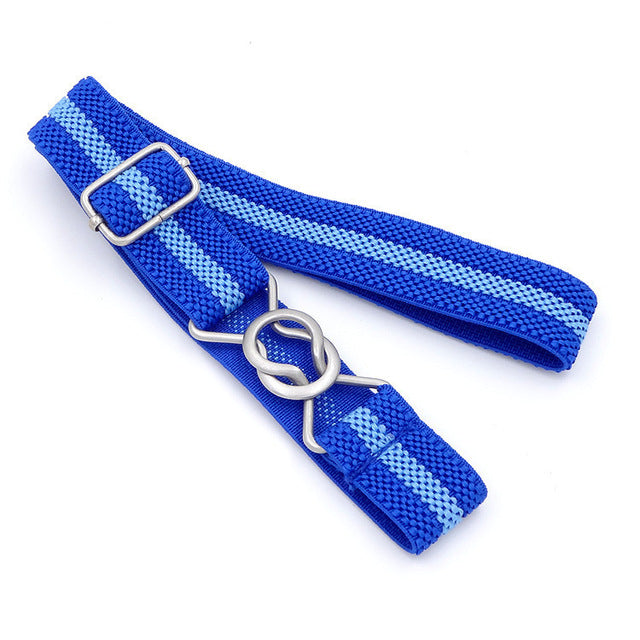 Belt For Jeans Candy Color Stripe 1 Inch Wide Kids Children Elastic Waist Belt For Boys Girls Free Shipping