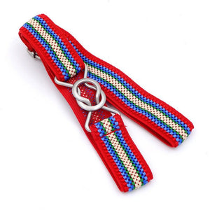 Belt For Jeans Candy Color Stripe 1 Inch Wide Kids Children Elastic Waist Belt For Boys Girls Free Shipping
