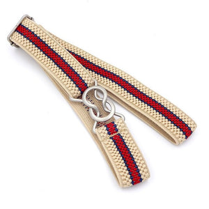 Belt For Jeans Candy Color Stripe 1 Inch Wide Kids Children Elastic Waist Belt For Boys Girls Free Shipping