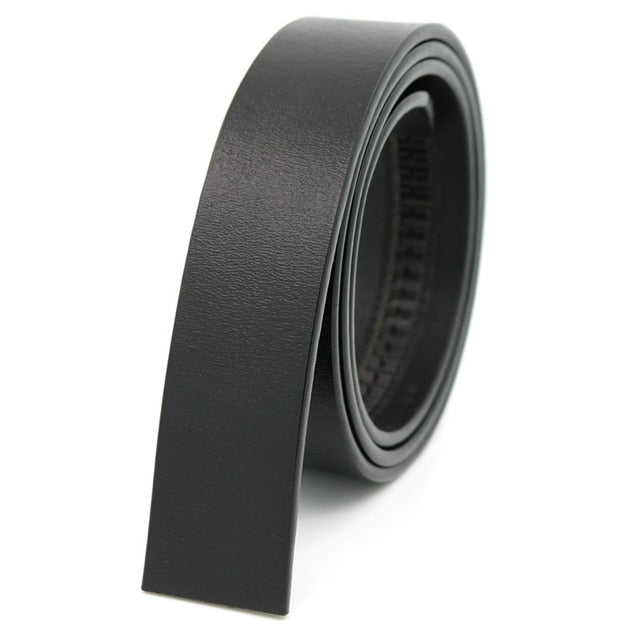 LannyQveen Brand Belt 100% Pure Cowhide Belt Strap No Buckle Genuine Leather Belts Automatic Buckle Belt For Men High Quality